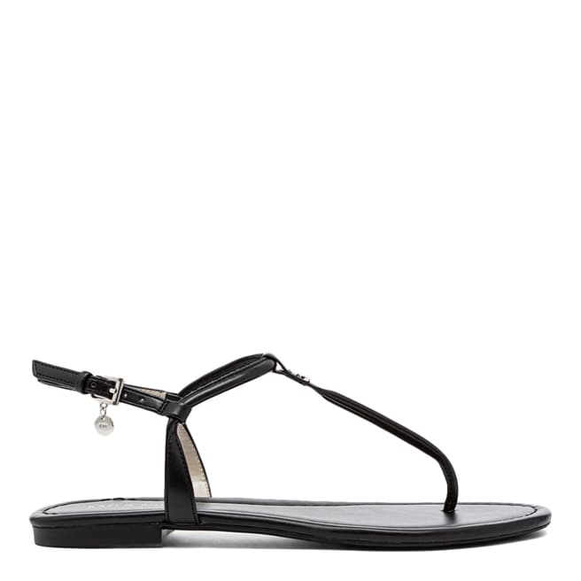 Karen Millen Black Essential Toe Thong Sandals