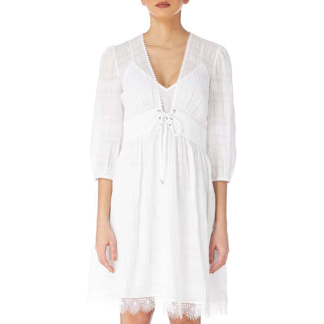 Karen Millen White Boho Cotton Dress