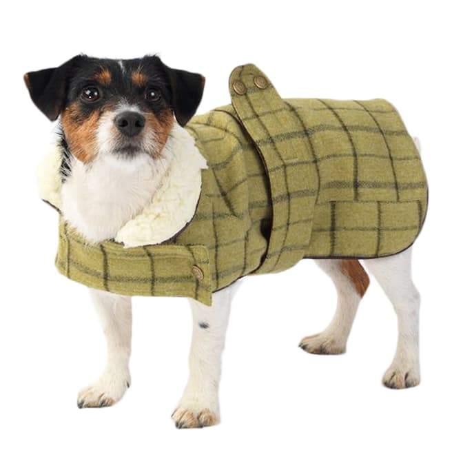 House Of Paws Green Tweed Jacket, S