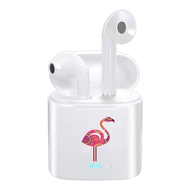 Imperii Electronics Flamingo Wireless Headphones with Portable Charging Dock