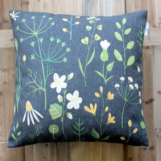 Biggie Best Midnight Flower Cushion 50x50cm