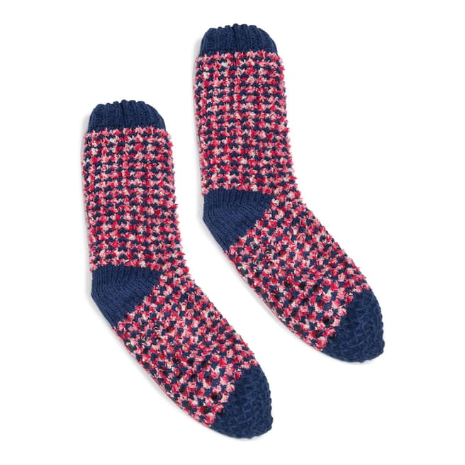 Wild Feet Blue Chunky Knit 2 Pack Socks