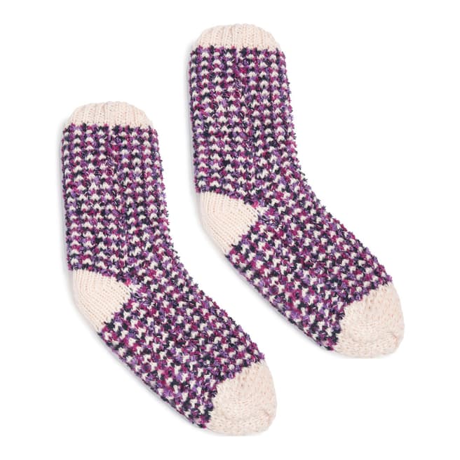 Wild Feet Pink Chunky Knit 2 Pack Socks
