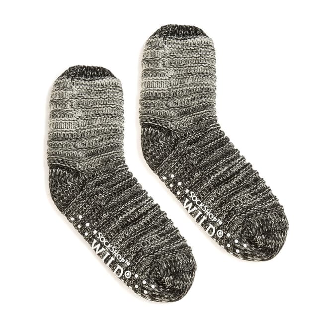 Wild Feet White Ombre Chunky Knit Socks