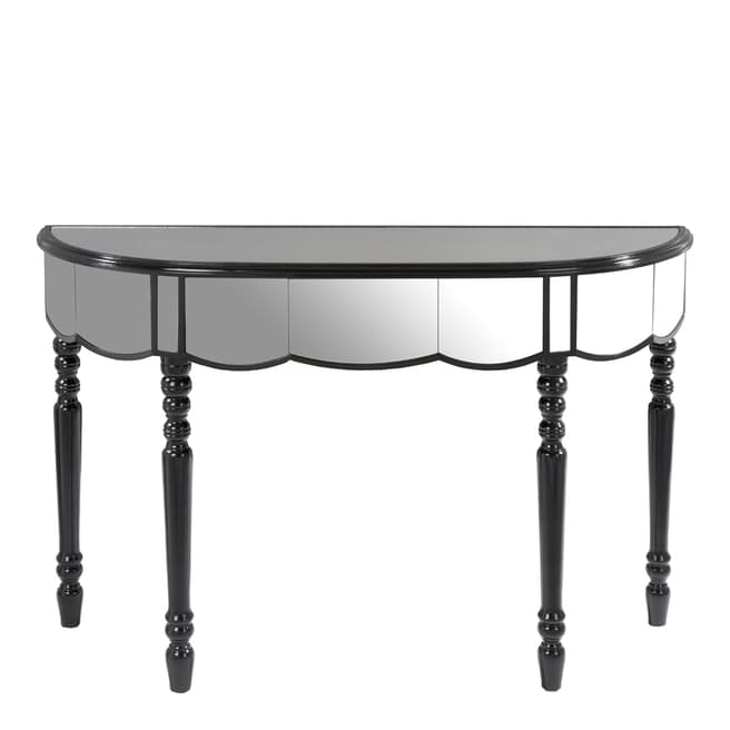 Fifty Five South Tiffany Console Table, Mirrored/Black