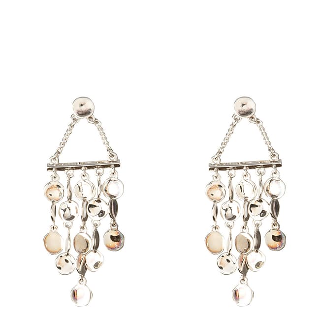 Karen Millen Silver Small Cascade Drop Earrings