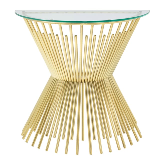 Serene Furnishings Trinity Gold Console Table
