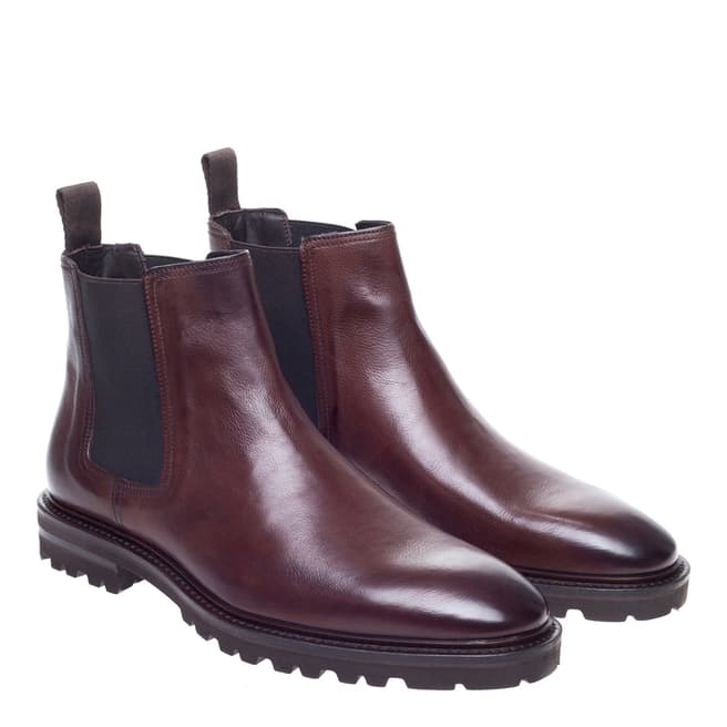 John White Brown Cardiff Chelsea Boots