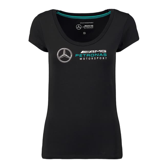 Mercedes AMG-Petronas Motorsport Women's Black Logo Tee