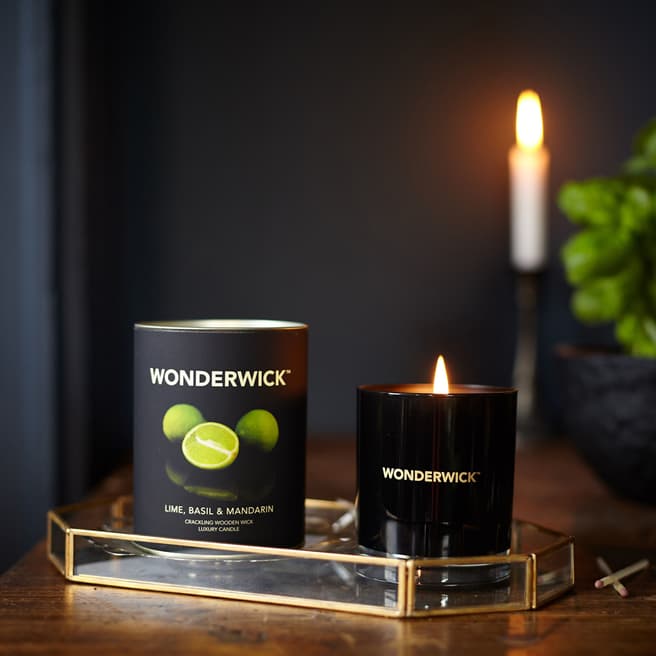 The Country Candle Company Lime, Basil and Mandarin Crackling Candle