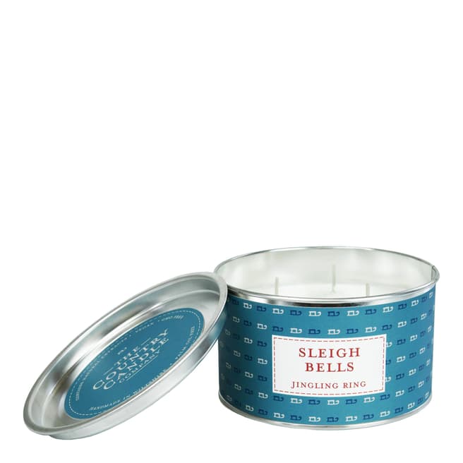 The Country Candle Company Sleigh Bells Multi Wick Tin