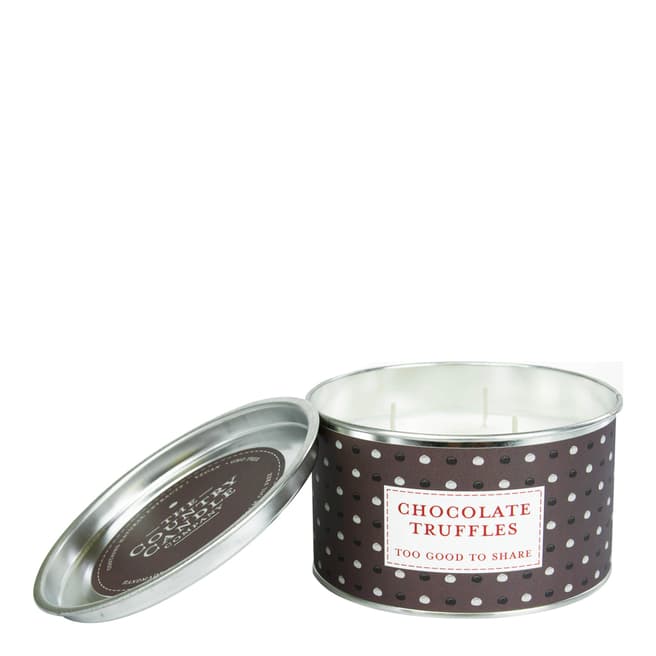 The Country Candle Company Chocolate Truffles Multi Wick Tin