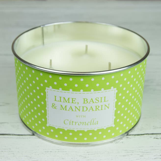 The Country Candle Company Lime, Basil & Mandarin Citronella Multi-wick Candle
