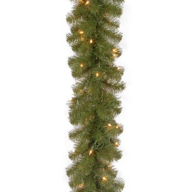 The National Tree Company Covington Pine 9ft Garland with Lights
