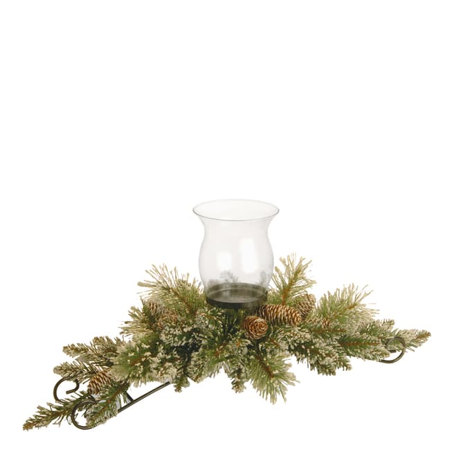 The National Tree Company Glittery Bristle Candle Centrepiece