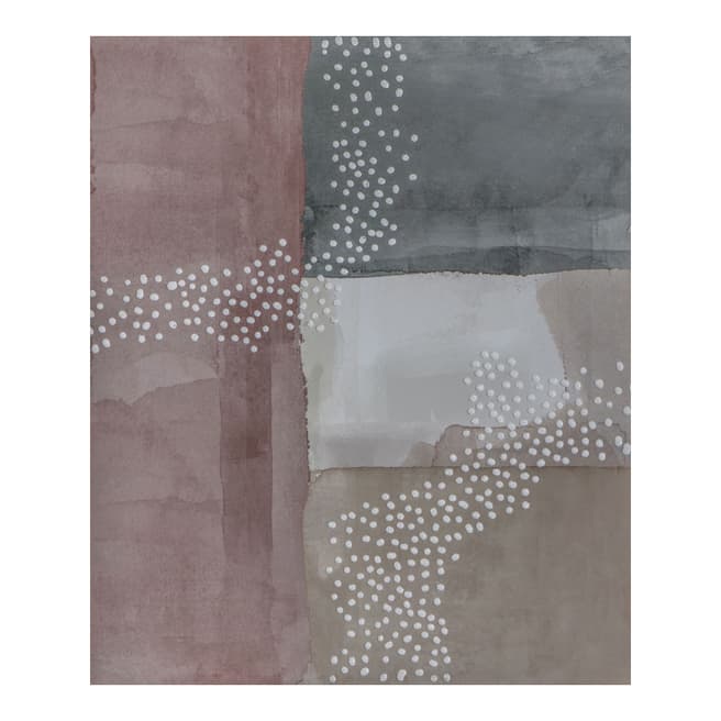 Gallery Living Blush Cubic Abstract II Printed Canvas 50x60cm