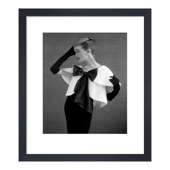 Vogue Tiered grosgrain evening jacket  36x28cm Framed Print