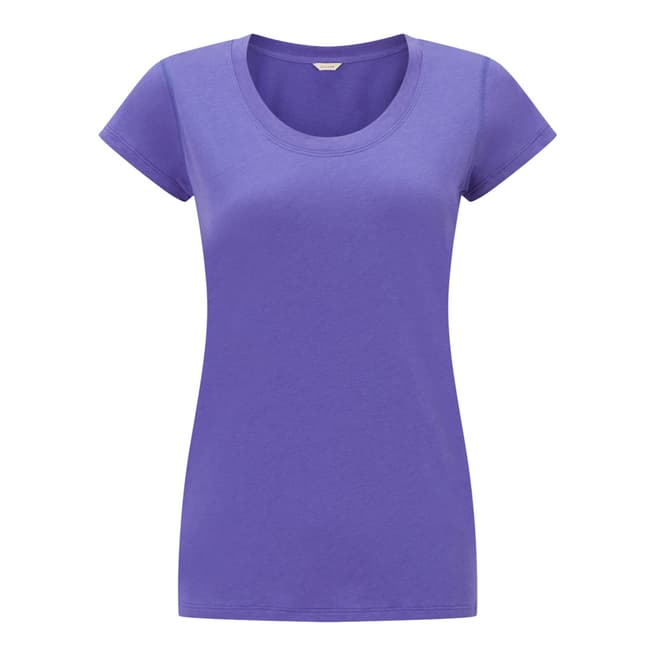Jigsaw Purple Pima Cotton T-Shirt
