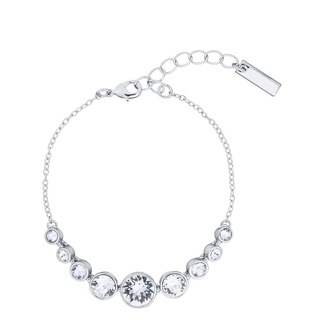 Karen Millen Silver Crystal Flow Bracelet