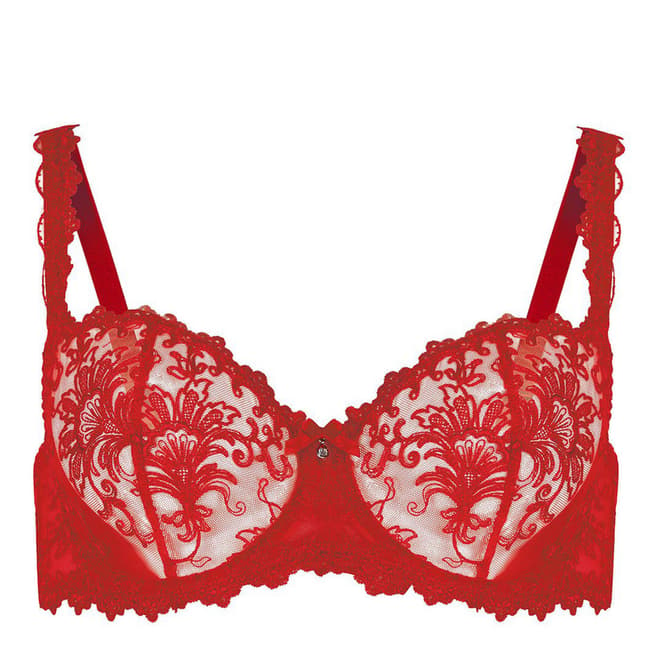 Le Vernis Red Soft Cup Bra