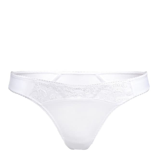 Le Vernis White Lace Thong