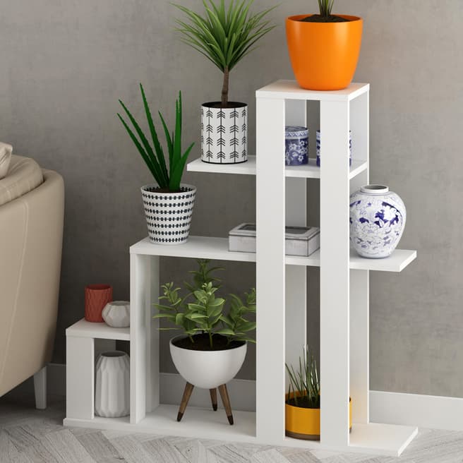 Vivense Decoma Plant Stand - Indoor - White