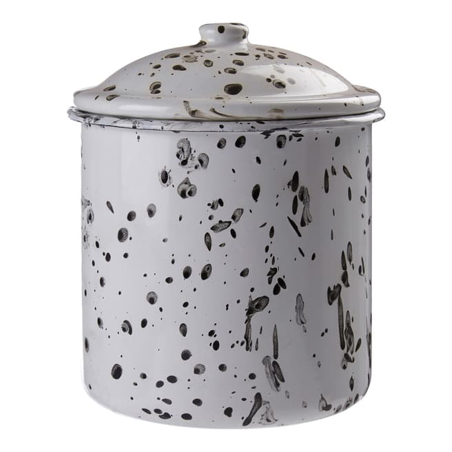 Premier Housewares Black & White Large Hygge Canister