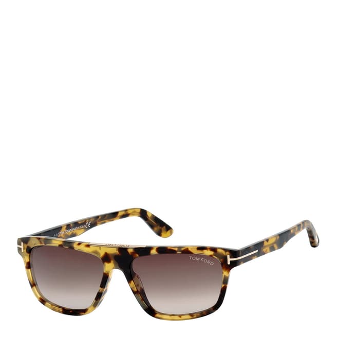 Tom Ford Men's Havana/Brown Tom Ford Sunglasses 57mm