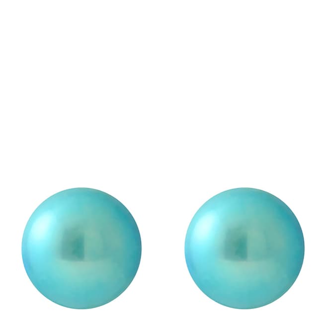 Manufacture Royale Turquoise Pearl Stud Earrings 6-7mm