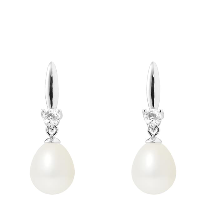 Manufacture Royale Natural White Teardrop Pearl Earrings