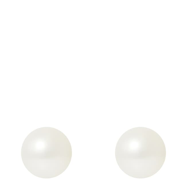Manufacture Royale White Pearl Stud Earrings 4-5mm