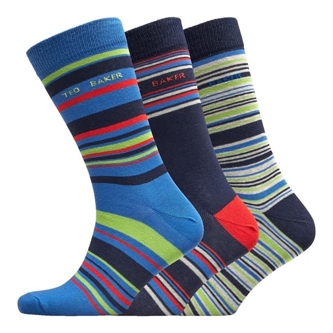 Ted Baker Multi Organic stripe socks