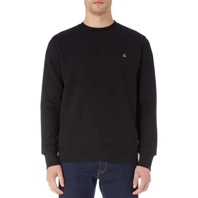 Vivienne Westwood Black Logo Cotton Sweatshirt