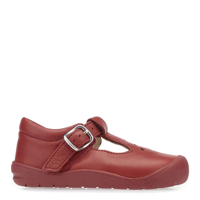 Start-Rite Red First Evy Leather Shoes