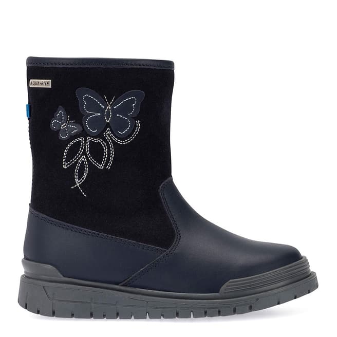 Start-Rite Navy Tidal Leather Boots