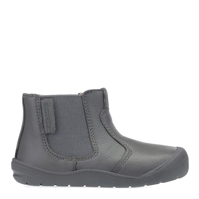 Start-Rite Grey Chelsea Leather Boots