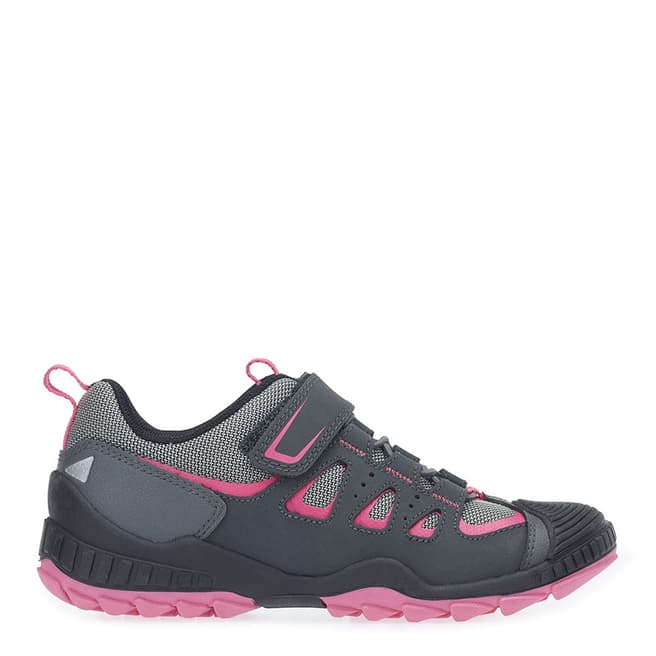 Start-Rite Grey/Pink Charge Textile Trainers