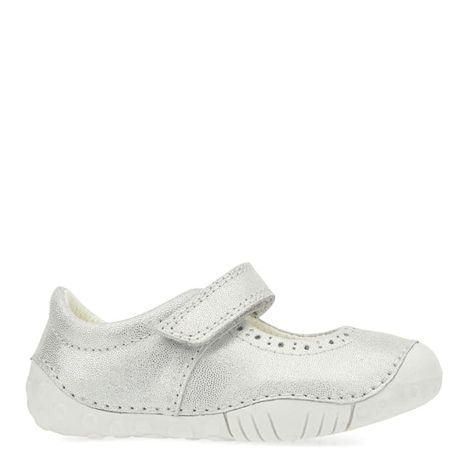 Start-Rite Baby Silver Cruise Metallic Leather Shoes