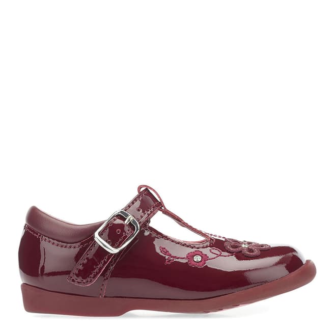 Start-Rite Red Sunflower Patent Leather Shoes