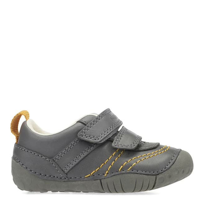 Start-Rite Grey Leo Leather Shoes