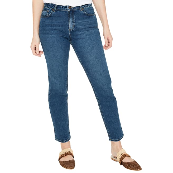 Boden Blue Cambridge Embroidered Jeans
