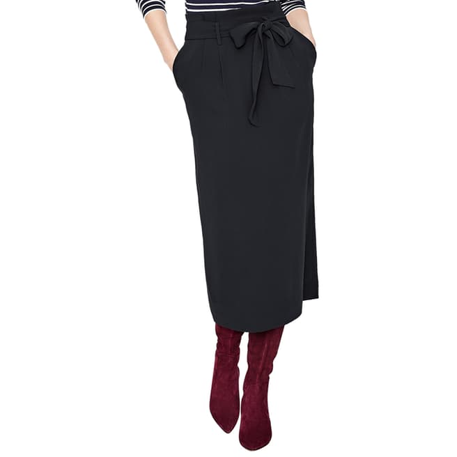 Boden Black Melina Paperbag Skirt