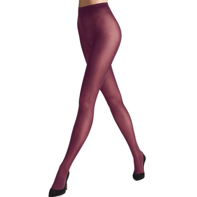 Wolford Eggplant Satin Opaque 50 Tights