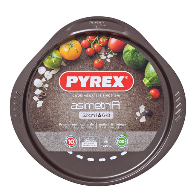 Pyrex Asimetria Round Pizza Tray, 32cm