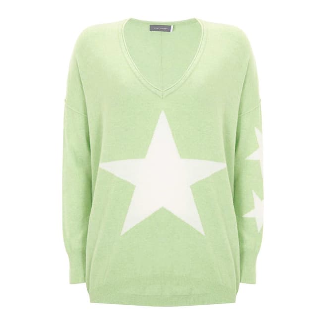 Mint Velvet Lime Star Front Cocoon Knit