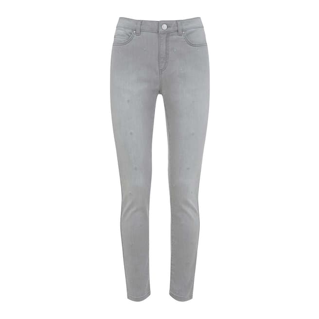 Mint Velvet Paxton Grey Star 5 Pocket Jean