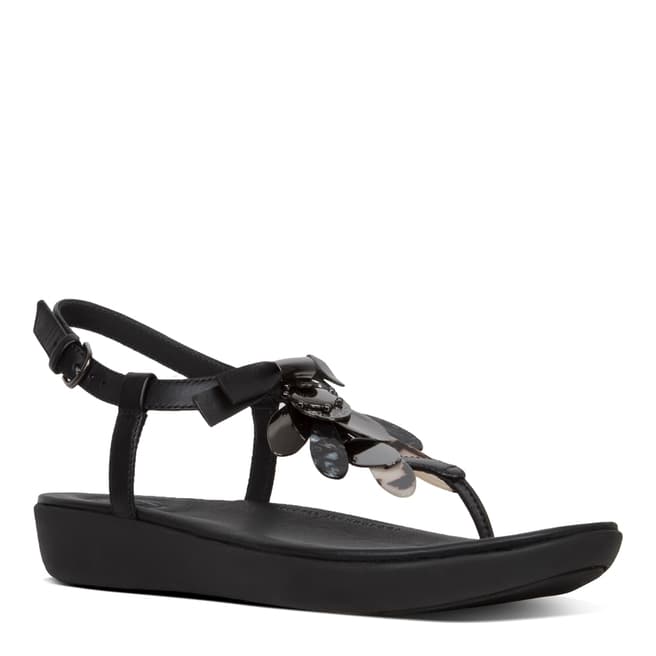 FitFlop Black Tia Dragonfly Sandals