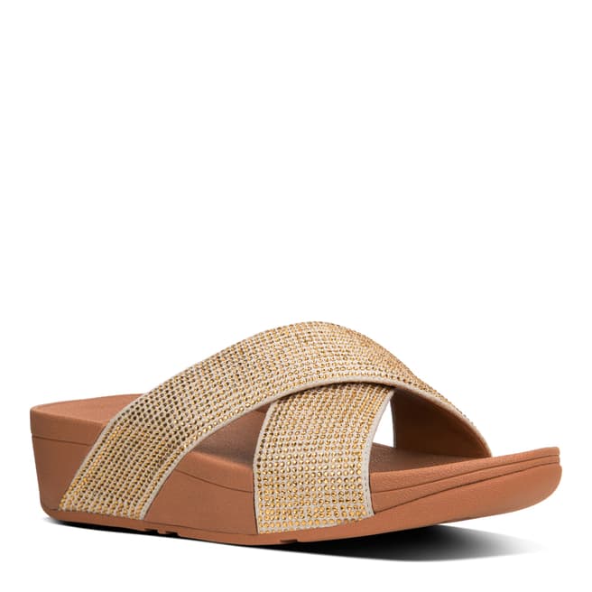 FitFlop Gold Mix Ritzy Slide Sandals