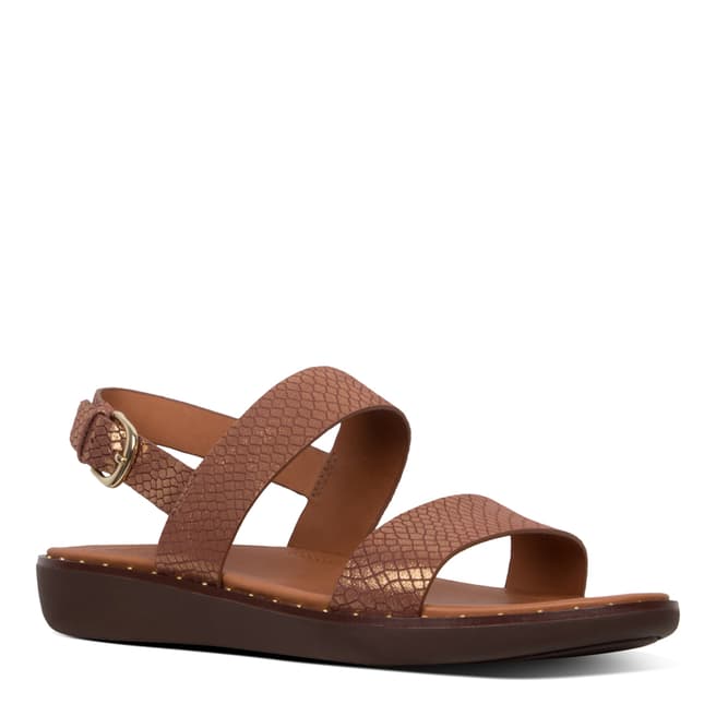 FitFlop Chocolate Brown Barra Novelty Sandals