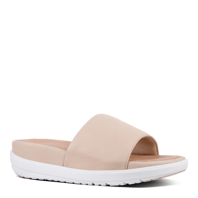 FitFlop Nude Loosh Luxe Leather Slide